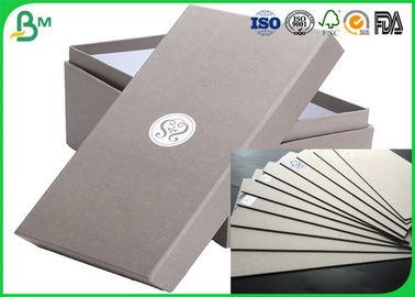 Strong Stiffness Recycled Mixed Pulp 1.5mm - 2.5mm Laminated Grey Board For Folder Book Binding