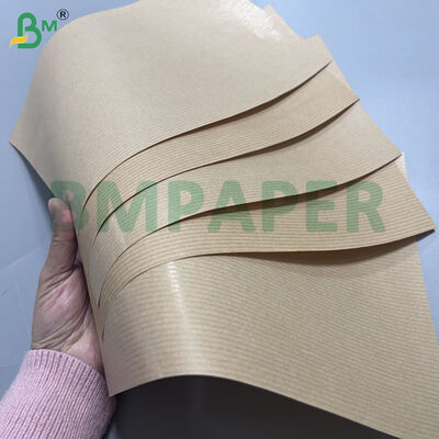 30gsm 32gsm Brown Color MG Ribbed Kraft Paper For Food Package 700mm 800mm