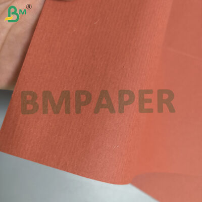 Red Striped Single Sided Wax Coated Kraft Paper 37gsm 42gsm For Wrapping Fruits