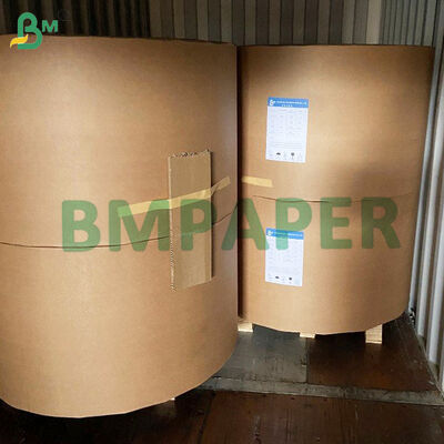 Red Striped Single Sided Wax Coated Kraft Paper 37gsm 42gsm For Wrapping Fruits