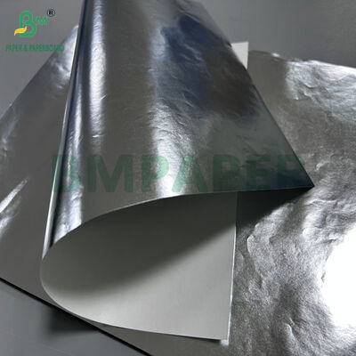 65gsm 70gsm Wet Strength Silver Metalized Paper For Beer Label Printing 500mm Width