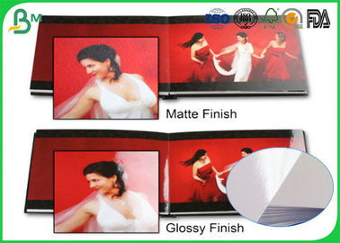 Moisture Waterproof 200gsm 250gsm 300gsm Cardboard Paper Roll / One Side Glossy Photo Paper Rolls For Printing Photo