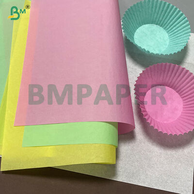 Greaseproof White Coffee Yellow Green Cupcake Liner Muffin Paper For Baking
