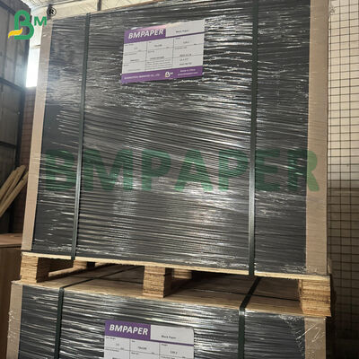 Solid Black Cardstock 1mm 1.5mm Full Matte Black For High End Packaging