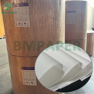 White Greaseproof Food Grade Paper Jumbo Roll 40GSM 45GSM for Flexo Printing