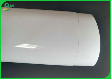 White High Glossy Art Paper / Wood Pulp Photo Paper Roll And Sheet