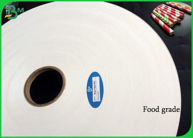 400mm Uncoating 60gsm 120gsm White Color Printable Straw Paper For Drinking Straws