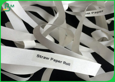 400mm Uncoating 60gsm 120gsm White Color Printable Straw Paper For Drinking Straws