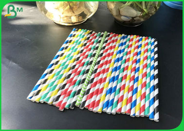 Food Grade Ink 100% Safe Paper 60gsm 80gsm 120gsm Printed Straw Paper Rolls For Paper Straws