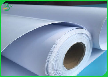 One Side Satin PE Coated Paper , 24 Inch 30 Length 190g RC Photo Roll Paper For Pigment Ink