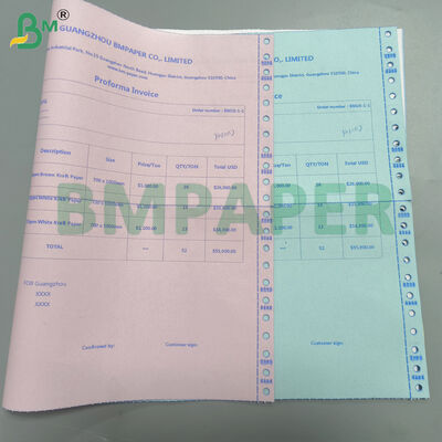 Carbonless Copy Paper Base Paper CB CFB CF Types For Invoice Receipt Bill Printing