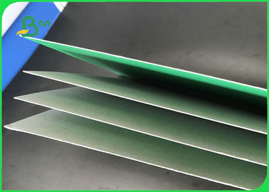 ISO Certificated 1.0mm - 3.0 mm Uncoated Green Cardboard With Great Stiffness For Packages Boxes