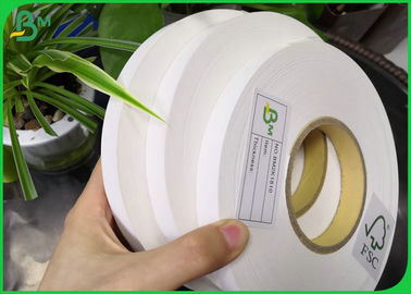 14mm 15mm Width Biodegradable FDA Food Grade Paper Roll 60gsm 80gsm 120gsm 135gsm For Disposable Paper Straw