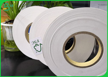 14mm 15mm Width Biodegradable FDA Food Grade Paper Roll 60gsm 80gsm 120gsm 135gsm For Disposable Paper Straw