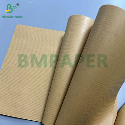 60gsm 70gsm Coating 1 Side Brown Ribbed Kraft Paper for Normal package 900mm 1000mm