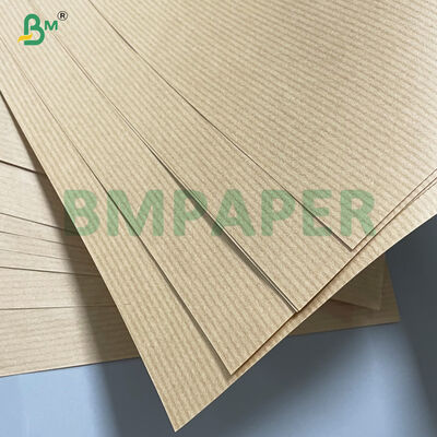 40g 45g Glossy Machine-glazed Brown Kraft Paper For Food Packaging

