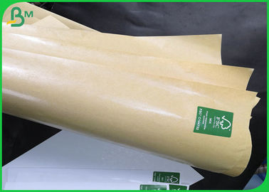 Waterproof 100gsm + 10gsm PE One Side Coated Brown or White Food Grade Paper Roll For Fast Food Packages