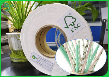 Safe Innocuous 60gsm 120gsm 14mm 15mm Width Food Grade Straw Paper For Sanitary Paper Drinking Straws