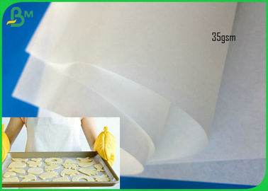 35gsm FDA Approved High Quality And Waterproof MF White Hamburger Paper For Baking Cake