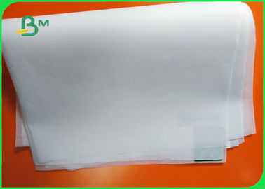 FDA Biodegradable Food Grade Paper Roll / 50gsm 60gsm White Brown Paper Roll