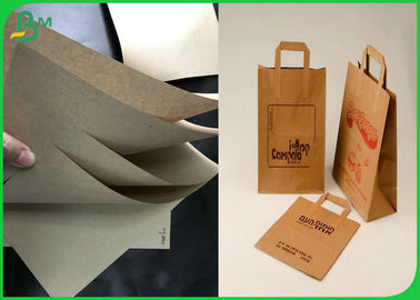 Biodegradable 40gsm 50gsm 60gsm Brown Food Grade Wrapping Paper For Street Food Pakages