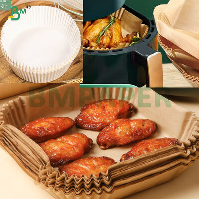 Virgin White Pulp Anti Oil Waterproof Silicone Coated Paper For Air Fryer Baking Use