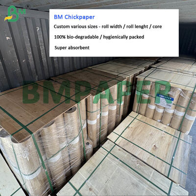 63cm 68cm Poultry Chick Paper Rolls Super Absorbent Recycled Paper Length 200m 250m
