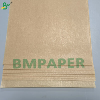 Double Side Silicone Coated Food Paper Heat Resistant 40 Gsm White Brown