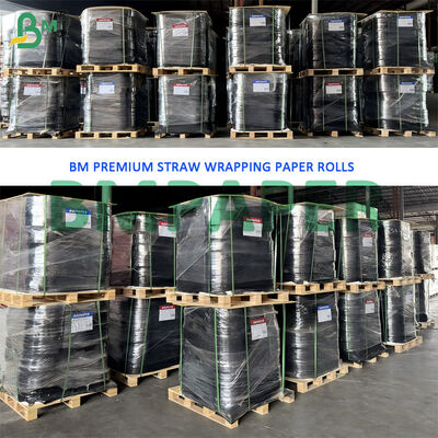 26.5mm Food Grade Paper Slitting Rolls For Straw Wrapping Paper 26gsm 25gsm