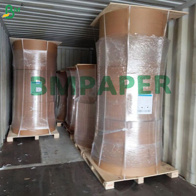 Custom Print 40g+12g Single Side PE Laminated White Kraft Paper