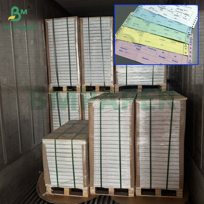 65gram NCR Paper 3 Layers Top White Middle Colored For Multi-copy Invoice 8.5 X 11inch