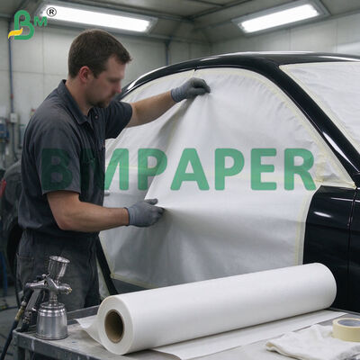 30–120cm Rolls White Car Masking Paper For Spray Painting