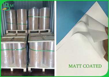 115G 128G 150G Matte Coated Paper , Couche Matt Paper with Dimension 70 * 100cm