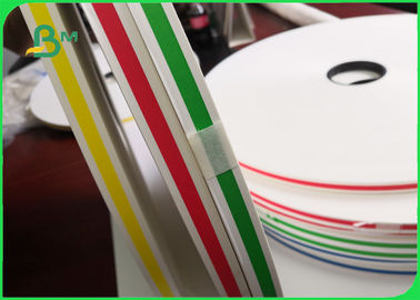 60gsm Virgin Red / Green Printed Food Grade Paper to Make Paper Straws