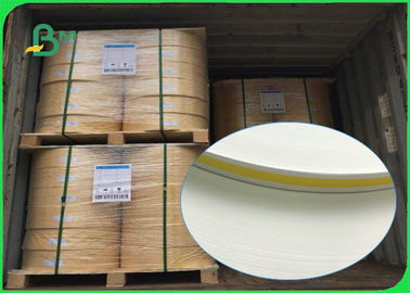 60gsm 120gsm Printed Straw Paper , 13.5mm 14mm 15mm Food Grade Kraft Paper Roll