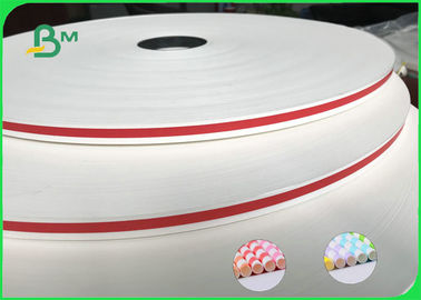 FDA Environmental 60gsm 120gsm Printed Straw Paper Roll For Drinking straws