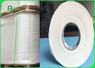 29mm 32mm 35mm 25gsm 28gsm White Food Grade Paper Roll For Wrapping Drinking Straws