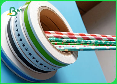 Environmental Protection Food Grade Paper Roll 28g Straw Wrapping Paper For Packing