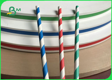 60gsm 120gsm White Kraft Paper 13.5mm 14mm 15mm Food Grade Paper For Straws