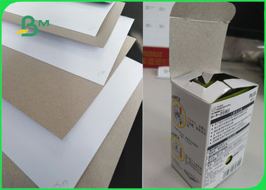 C1S White Lined Grey Board 450g 400g Jumbo Roll 1160cm For Packaging Box