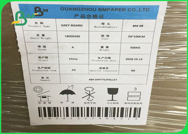 Grade AAA ISO Certified Grey Paper Board 1mm 2mm 3mm For Packing Boxes