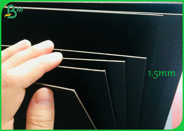 800GSM 1.2mm Both Side Coated Black Color Paper Board For Making High - End Gift Box