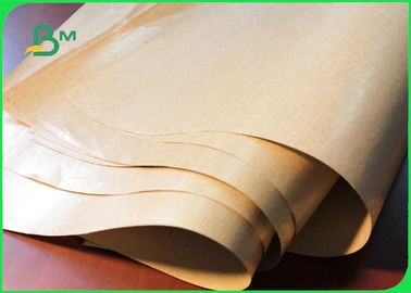 100% Food Grade PE Coated Wrapping 50gsm Kraft Paper Non - Fluorescent For Meat