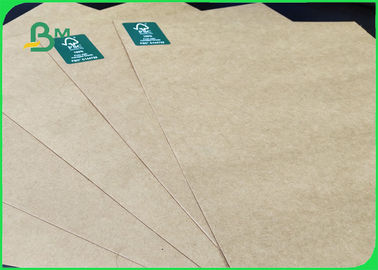 FSC Approved Harmless And Nontoxic Brown Kraft Paper / Food  Grade Paper For Food Bags