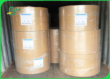 Brown Color Recycled Pulp Kraft Liner Paper SGS Approved In Sheets Or Rolls