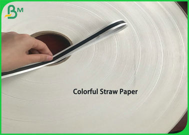 EU &amp; FDA Certified Food Grade 60G Colorful Straw Paper With 13.5mm 14mm