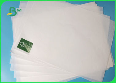 30gsm To 100gsm Food Grade Paper Roll / Environmental Protection White Kraft Paper For Packing