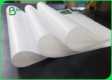 30gsm To 100gsm Food Grade Paper Roll / Environmental Protection White Kraft Paper For Packing