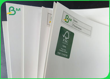 225 - 345g Ivory Board Paper , 100% Virgin Pulp Thickness Uniformity Cellulose Cardboard For Printing