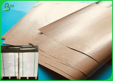 FDA 70 * 100cm Polythene Coated Kraft Paper / 50G 60G 90G Greaseproof Paper